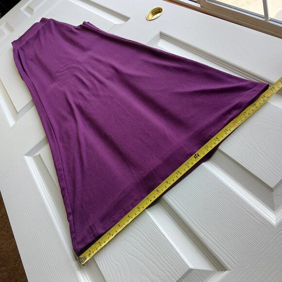 Callie Curvy Eggplant Purple Palazzo Pants 2X high-rise soft comfy elastic-free - Picture 12 of 14